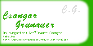csongor grunauer business card